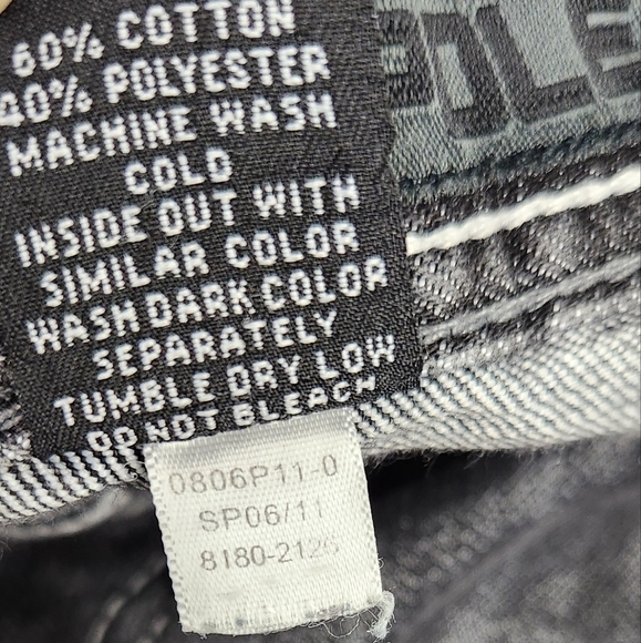 Vintage Y2K South Pole Relaxed Fit Jeans. Grey and Black mix. 38×34. Black Tab - Picture 9 of 9